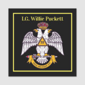 33-Grad-Tag Namensschild (Vorderseite)