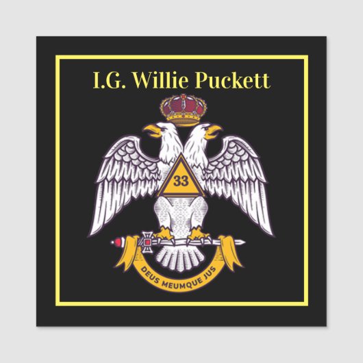 33-Grad-Tag Namensschild (Vorderseite)