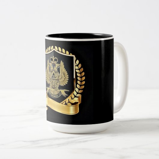 33 Grad Zweifarbige Tasse (VorderseiteRechts)