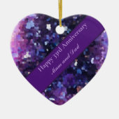 33. Hochzeitstag Keramik Ornament (Vorne)