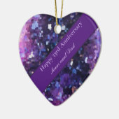 33. Hochzeitstag Keramik Ornament (Links)