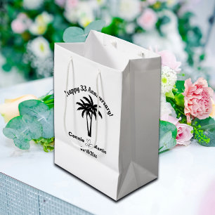 33. Hochzeitstag Palmwedel Mittlere Geschenktüte