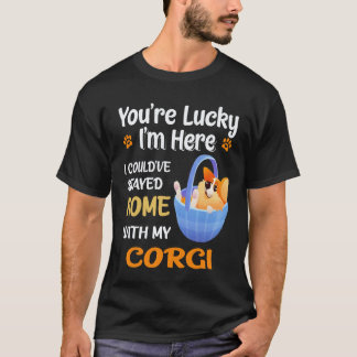 33 Ich hätte mit Corgi zu Hause bleiben können T-Shirt