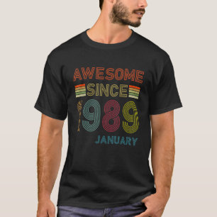 33 Jahre alt Phantastisch seit Januar 1989 33. Geb T-Shirt