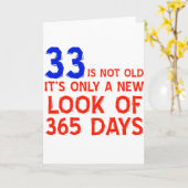 33 Jahre Alte Geburtstagsdesigns Karte (Gelbe Blume)