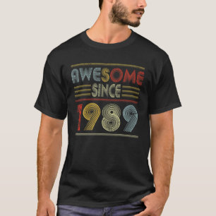 33 Jahre alte Geschenke Phantastisch seit 1989 Ret T-Shirt