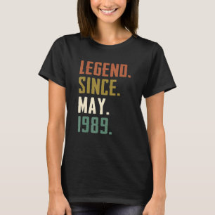 33 Jahre alte Legende seit Mai 1989 33. Geburtstag T-Shirt