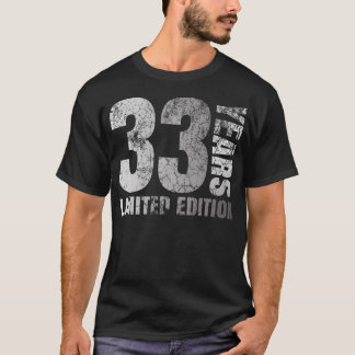 33 Jahre alte Männer geben 33 Geburtstagsgeschenk  T-Shirt