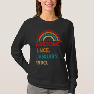 33 Jahre Phantastisch seit Januar 1990 33. Geburts T-Shirt