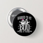 33. Jahrestag der Hochzeit Button (Vorne & Hinten)