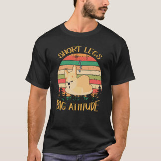 33 kurze Beine große Einstellung süßer Corgi T-Shirt