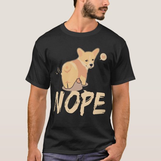 33 Nein - Corgi T-Shirt (Vorderseite)