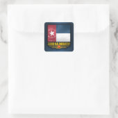 33. North Carolina Infantry Quadratischer Aufkleber (Tasche)