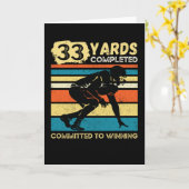 33 Yards Fußball Geburtstag abgeschlossen Karte (Gelbe Blume)