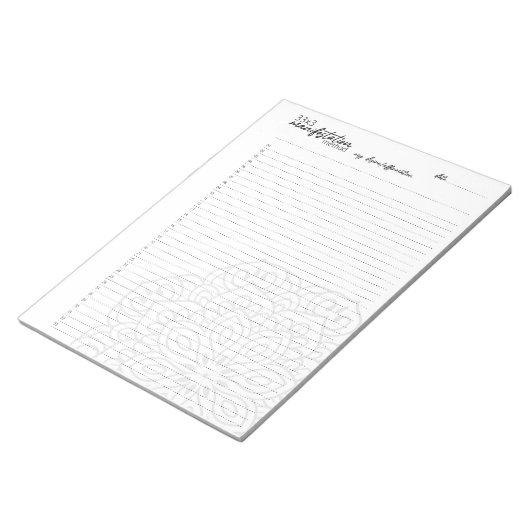 33x3 Manifestation Method, Law of attraction Notizblock (angewinkelt)