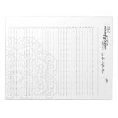 33x3 Manifestation Method, Law of attraction Notizblock (Vorderseite)