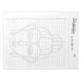 33x3 Manifestationsmethode, Anziehungsgesetz Notizblock (Vorderseite)