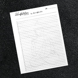 33x3 Manifestationsmethode, Anziehungsgesetz Notizblock