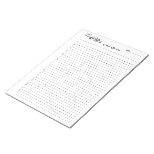 33x3 Manifestationsmethode, Anziehungsgesetz Notizblock (angewinkelt)