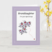 3423 Großtochter zum Geburtstag, religiös Karte (Gelbe Blume)