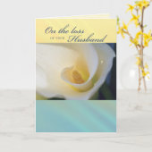 3430 Verlust von Ehemann-Beileid Karte (Gelbe Blume)