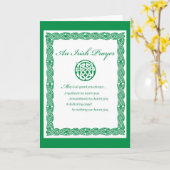 3489 St. Pat's Day IRISH PRAYER Karte (Gelbe Blume)