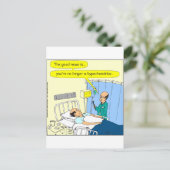 348 nicht mehr ein hypochondrischer FarbCartoon Postkarte (Stehend Vorderseite)