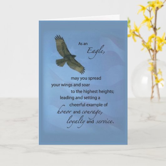 3497 Eagle der Preis steigen an Karte (Gelbe Blume)