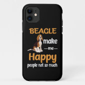 34 Beagle macht mich glücklich Case-Mate iPhone Hülle (Rückseite)