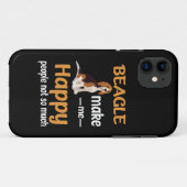 34 Beagle macht mich glücklich Case-Mate iPhone Hülle (Rückseite (Horizontal))