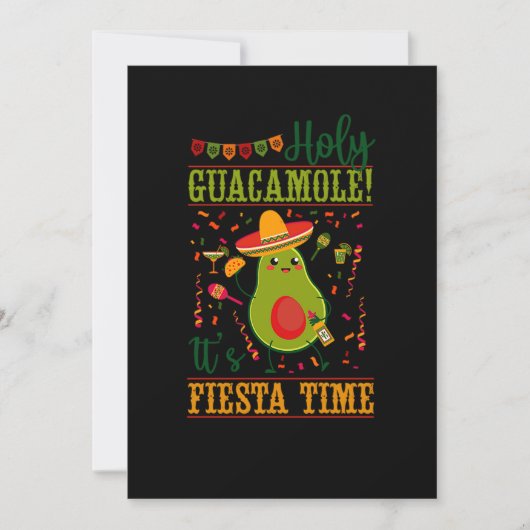34.Cinco De Mayo Heiliger Guacamole seine Fiesta T Save The Date (Vorderseite)