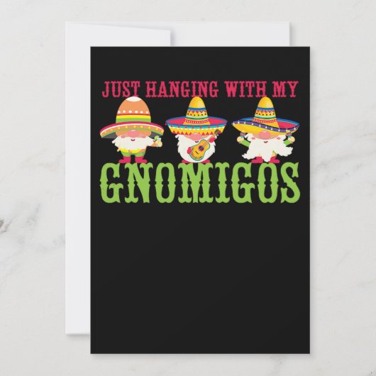 34.Cinco de Mayo nur mit meinem Gnomigos Gno Save The Date (Vorderseite)