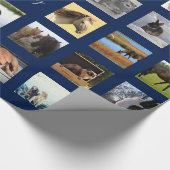 34 FOTO COLLAGE Geschenkwrap - Farbe ändern Geschenkpapier (Ecke)