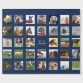 34 FOTO COLLAGE Geschenkwrap - Farbe ändern Geschenkpapier (Flach)