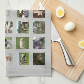 34 FOTO COLLAGE KANN FARBEN - JEDEN FALL AUSLÖSEN GESCHIRRTUCH (Viertel Falte)