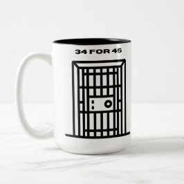 34 für 45 zweifarbige tasse