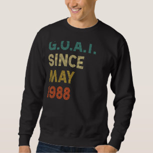 34. Geburtstag 34 Jahre alte Ziege seit Mai 1988 1 Sweatshirt