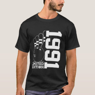 34. GEBURTSTAG BOWLING LIMITED EDITION 1991 T-Shirt