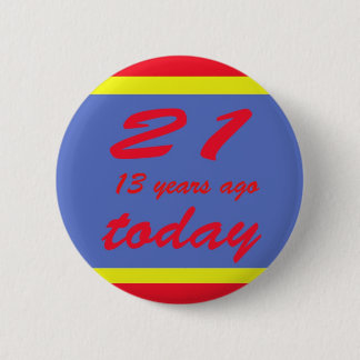 34 Geburtstag Button