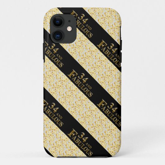 34. Geburtstag Case-Mate iPhone Hülle (Rückseite)