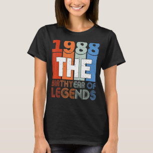 34 Geburtstagsfrauen Männer 34 Jahre alt T-Shirt