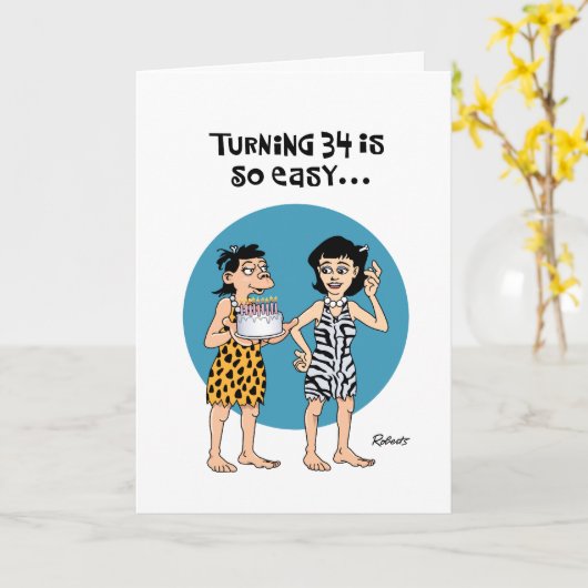 34. Geburtstagskarte Karte (Gelbe Blume)