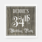 34. Geburtstagsparty - Extravagantes Drehbuch, Imi Serviette (Vorderseite)