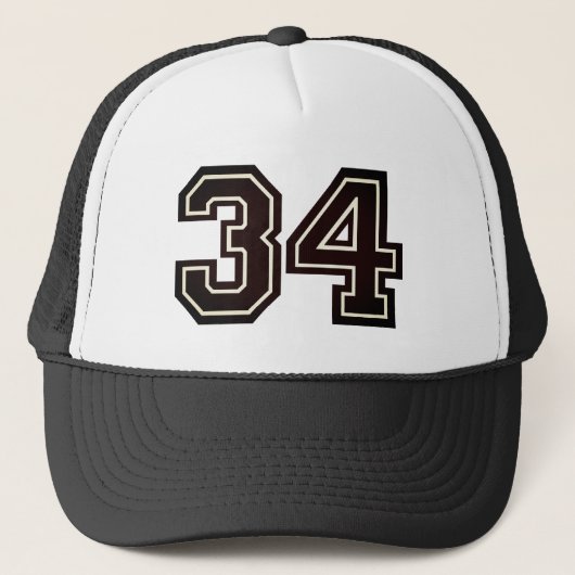 34. Geburtstagsparty Truckerkappe (Vorderseite)