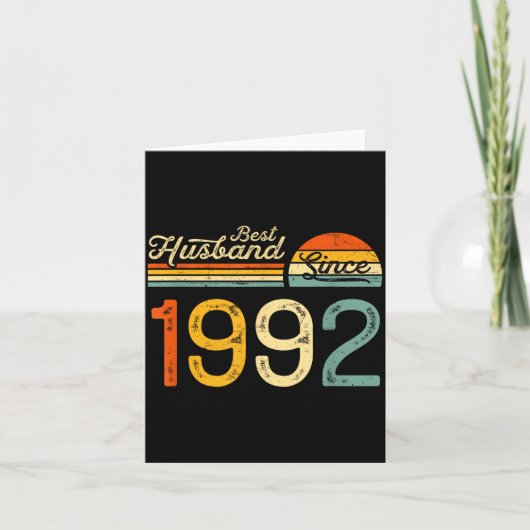 34. Hochzeitstag Ehemann Seit Design Karte (Vorderseite)