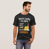 34 Ich hätte mit Corgi zu Hause bleiben können T-Shirt (Vorne ganz)