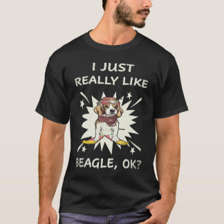 34 Ich mag einfach Beagle T-Shirt