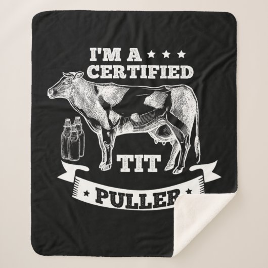 34.Im A Certified Tit Puller Sherpadecke (Vorderseite)