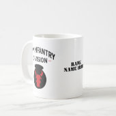 34. Infanterie-Abteilung Militär der Vereinten Sta Kaffeetasse (Vorderseite Links)