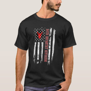34. Infanterie Division Veteran USA Flag Veterans  T-Shirt